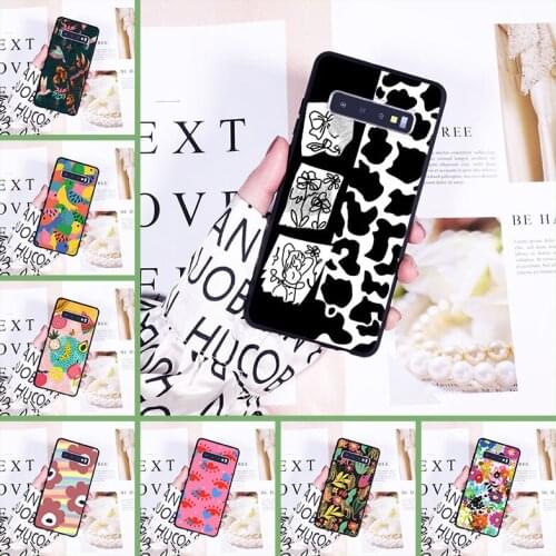 Back Cover For Samsung Galaxy S10 Plus 5G 10E Aesthetic Flower Pretty soft Silicone Phone Case For Samsung Galaxy Note 10 Pro