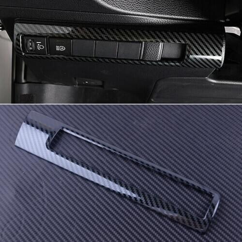 DWCX New Inner Metal Headlight Headlamp Switch Button Frame Cover Trim Fit For Toyota Corolla Hatchback 2019