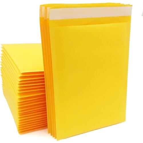 Kraft Paper Bubble Envelopes Bags Mailers Padded Shipping Envelope With Bubble 50PCS/lot 110*130mm Mailing Bag Business Supplies