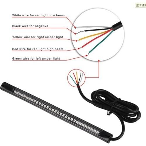 Hot Selling Motorcycle Brake License Plate LED Light 48smd Steering Brake Waterproof Car Lamp Clearance Sale Items