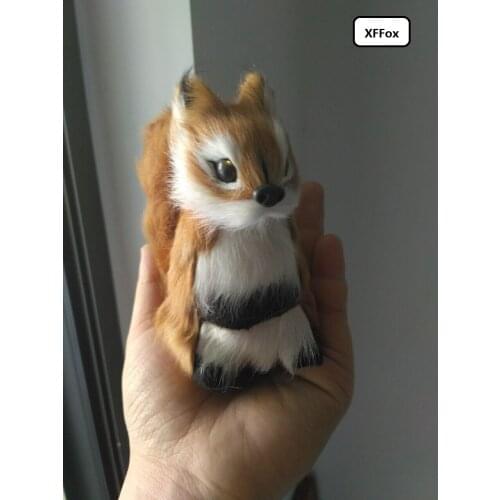 Small simulation squirrel model polyethylene&furs real life squirrel doll gift 12x8cm xf2250