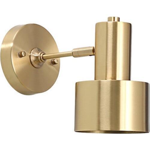 Retro Copper Adjust Wall Sconces Loft Decor Vintage LED Wall Light Fixtures With Plug Switch Bedside Wall Lamp Indoor Lighting