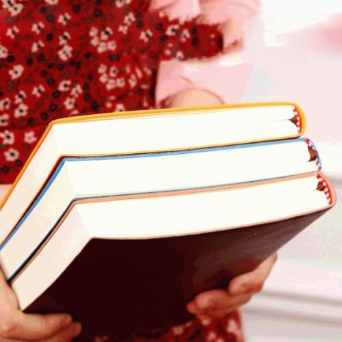 Soft Business Leather Diary Notebook A6 A5 B5 PU Travelers Journal Thicken School Office Meeting Record Notepad Handbook