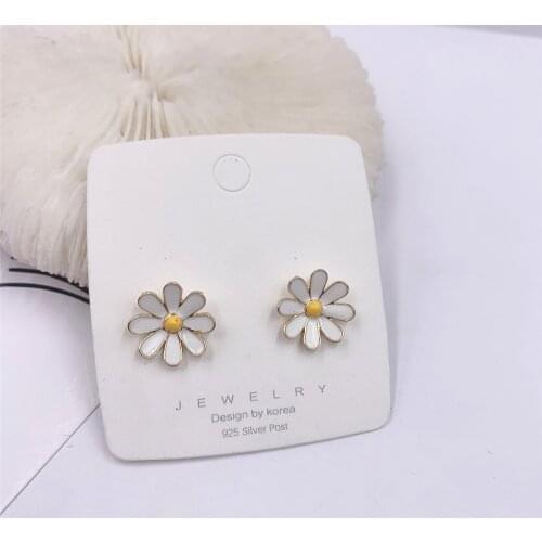 New Arrival l Daisy Flower Stud Earrings Delicate Stud Earrings For Women Gifts korean fashion earrings flower earrings
