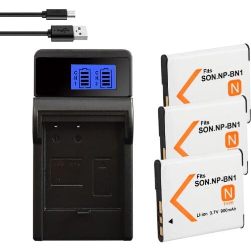 NP-BN1 Battery For SONY DSC WX5 TX9 T99 TX7 TX5 W390 W380 W350 W320 W360 QX100 900amh NP-BN1 NP BN1 Charger Battery