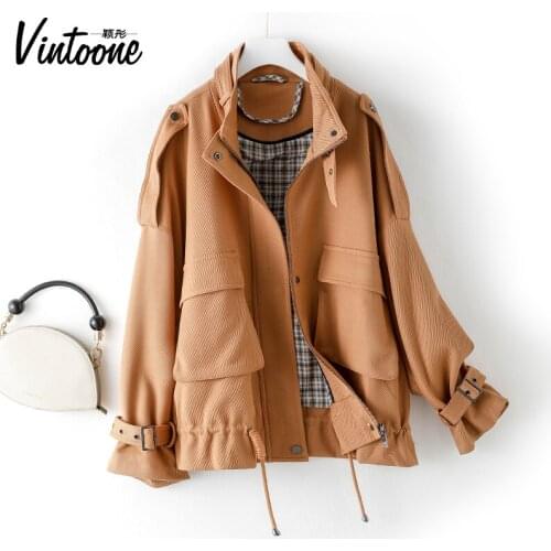 Autumn Coat Womens Short 2021 New Spring and Autumn Show Thin Korean Loose and Versatile Small Work Jacket Fashion