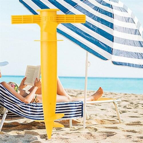 Newly Protable Outdoor Beach Camping Garden Umbrella Insert Plastic Pins Sun Umbrella Beach Umbrella Base Plug Accessories U3