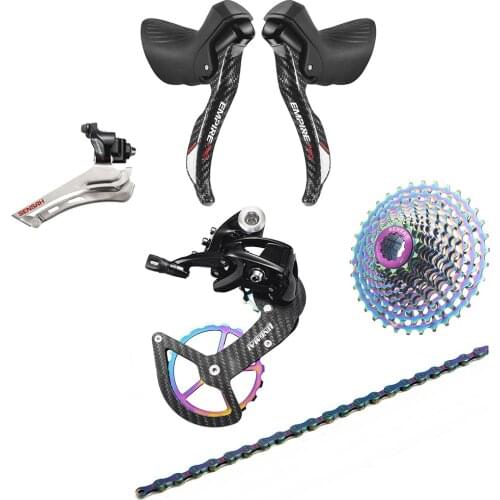 SENSAH EMPIRE PRO 6 Kits Carbon fiber 2X11/2x12 Speed 22S 24s Road Groupset R/L Shifter+R/F Derailleurs + Cassette/Chains