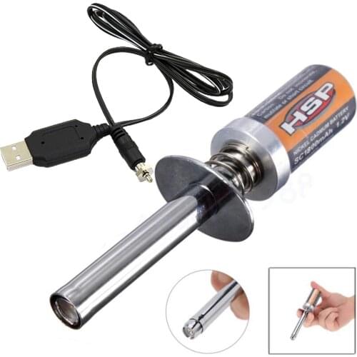 Starter Igniter USB Charging Cable for Gas Nitro Engine Power 1/10 1/8 RC Rock Climbing Car Portable Spare