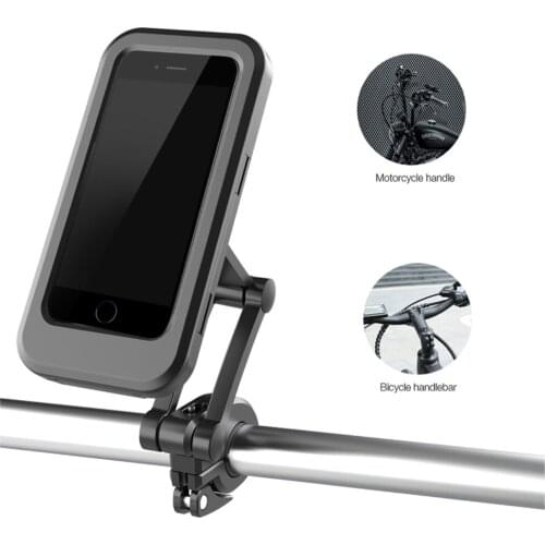 Hard Shell Phone Holder For Bike Bicycle Phone Holder Touch Screen Waterproof Magnetic Bike Phone Holder For Bike Accessories