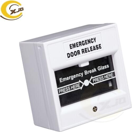 XJQ Emergency Break Glass Door Release Button Broken switch/glass break emergency glass buttons, emergency exit door devices