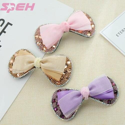 Girl hair clip creative bowknot style one-word clip custom ponytail clip hair accessories for women