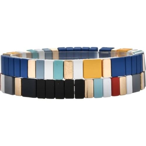 ZMZY Luxury Brand Bracelets for Women Tila Bracelet Bohemian Corlorful Bileklik Pulsera Enamel Fashion Jewelry Friends Gift