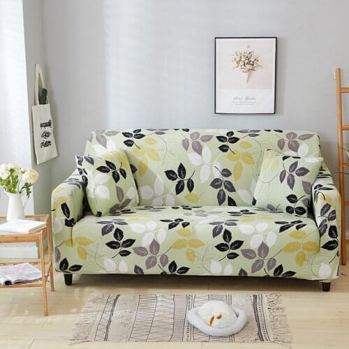 1/2/3/4 Seaters Stretch Slipcovers Sectional Elastic Stretch Print Sofa Cover for Living Room Cover L Shape Armchair Cover