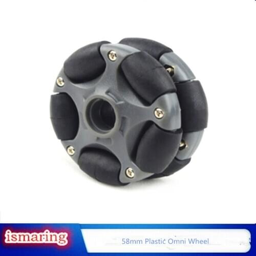 1pcs 58mm Plastic Omni Wheel for robot kit and Servo Motor 14135 Diy Wheeled Robotic Car Chassis Diy RC Toy Kit Par