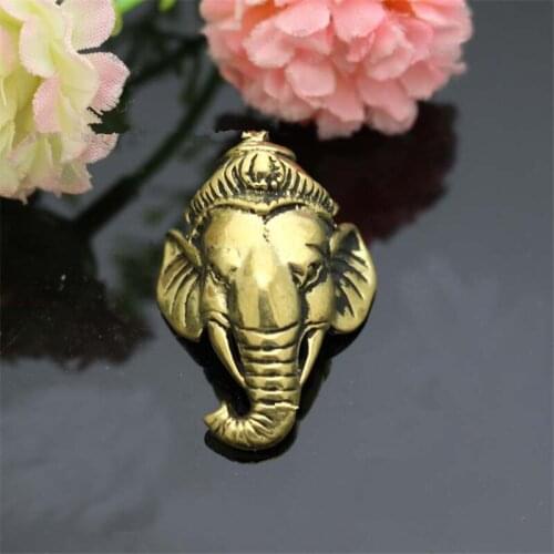 1PC Brass Elephant Screw Buckle Leather Belt Bracelet Bag Wallet DIY Decorative Accessories Pendant Buckle EDC Multipurpose Tool