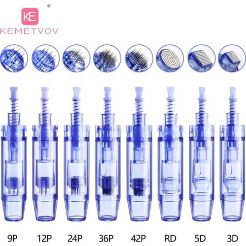 10/50/100 PCS Derma Tool Bayonet Needles Cartridge For Dr pen A1 Nano/9 pin/12 pin/36 pin/42 pin Micro Needle Replacement Head