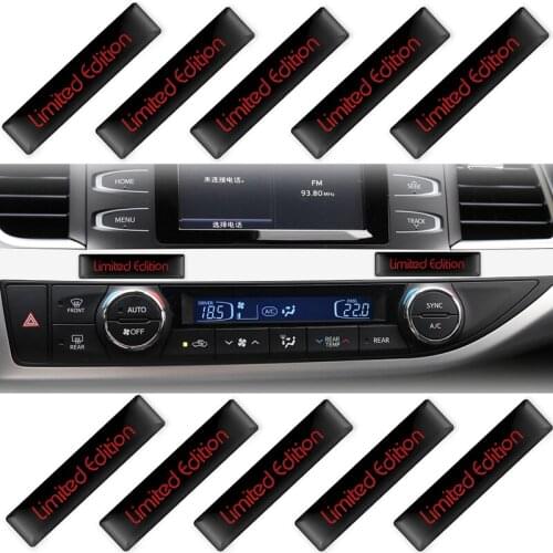 10Pcs 3D Car Styling Decorative Epoxy Resin limited edition Emblem Badge Sticker Decals For BMW Honda Toyota Suzuki Nissan Ford