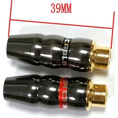2pcs NEW COPPER RCA Female socket Audio connector soldering