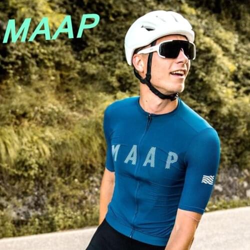 2021 Men Cycling Jersey Short Sleeve Bicycle Riding Clothing Top MAAP Super Breathing Mtb Bike Riding Shirt New World Collection