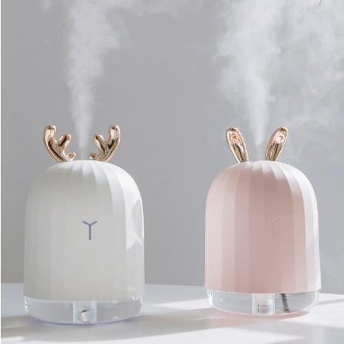 220LM Household Air Humidifier Ultrasonic Air Humidifier usb Nebulizer Mini Essential Oil Diffuser LED Light Office Car