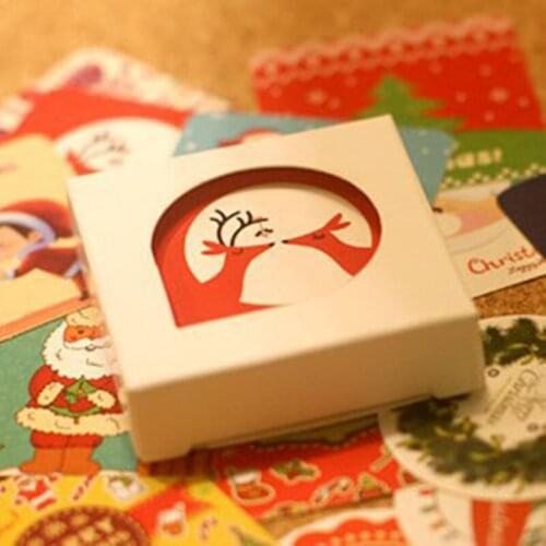 38Pcs/Box Cartoon Cute Couple Wall Decoration Stickers Gift Box Delicate Creative Diary Commemorative Stickers Small Posters