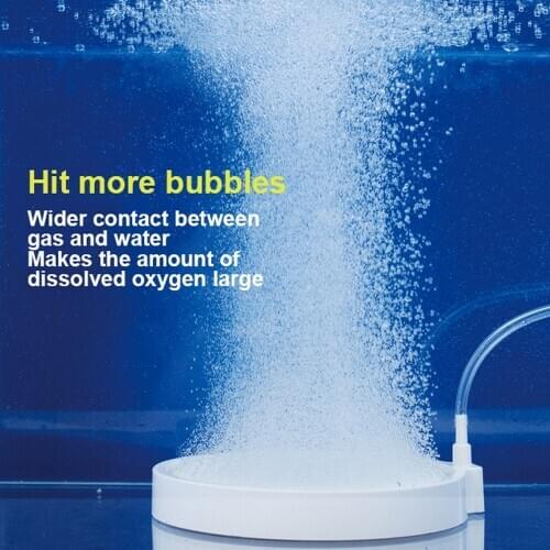 20cm Nano Fish Tank Air Bubble Stone Aquarium Aerator Pond Pump Air Stone Bubble Disk Aquarium Air Pump Hydroponic Oxygen Plate
