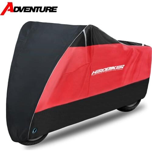 HEROBIKER Motorcycle Cover Universal Outdoor UV Protector Scooter All Season Waterproof Bike Rain Dustproof Cover Funda Moto
