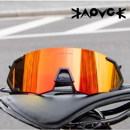 Kapvoe New Mountain MTB Riding Photochromic Glasses Men Road Bicycle Race Goggles Women Bike Riding Polarized Unglasses Eyewear