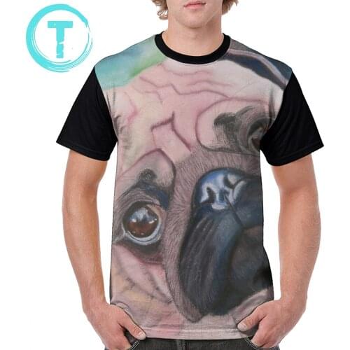 Mops Dog T Shirt Irresistible Looking Mops T-Shirt Funny 6xl Graphic Tee Shirt Print Polyester Mens Classic Short Sleeves Tshirt