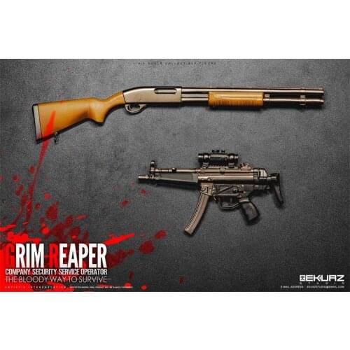 For Sale 1/6th EKUAZ STUDIO EKS05 Grim Reaper Military Soldier Weapon Shotgun M870 Model For Usual Doll Action Collectable