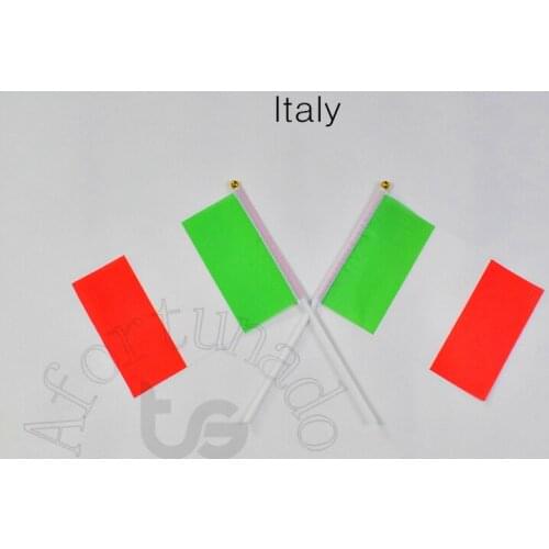 Italy 14*21cm flag Banner hand waving National flag Home Decoration flag banner