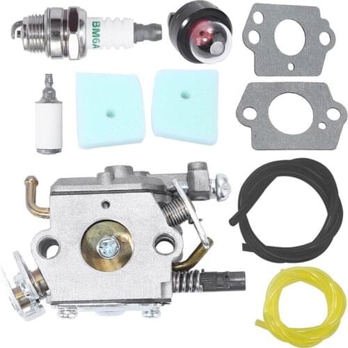 Carburetor For Husqvarna 123C 123L 123LD 223L 223R 322L 323L 325L Tune Up Kit Carburetor Primer Bulb Carburetors Fuel Filter New