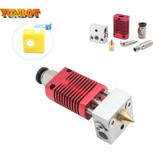 MK8 Assembled Extruder Hot End kit for Ender-3 CR-10 CR-10S Printer aluminum heating block 3d printer accessories