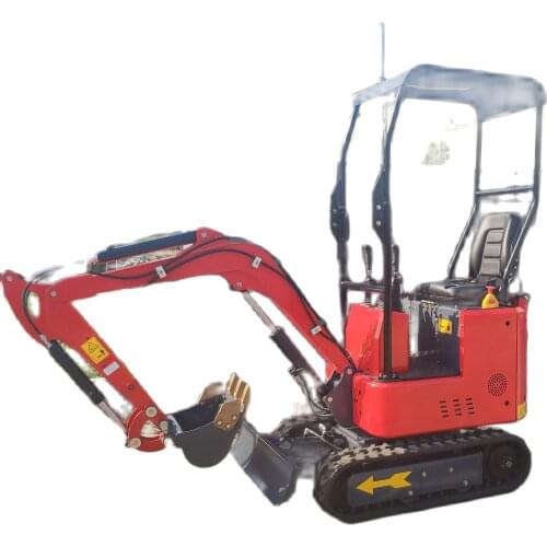Fast delivery Mini excavator 1t hydraulic mini digger with bucket 380mm and roof free