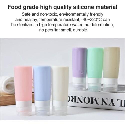 Refillable Travel-Bottle Empty Plastic Mini Silicone Bottle Portable Squeeze-Container Case Shampoo Holder Makeup Skin-Care-Tool