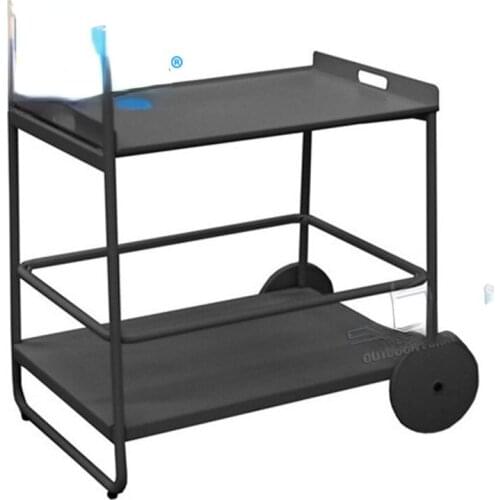 New Garden Outdoor Restaurant Food Delivery Cart Kitchen Rolling Wheel Service Cart Hot Sale Service Cart (45002)