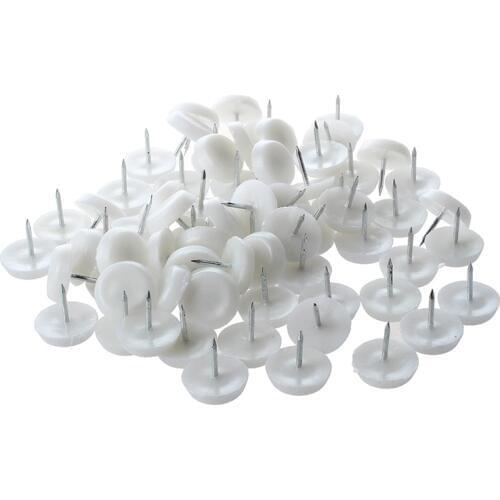 New 70 Chair Table Feet Nail Pad Nail-On Glide Floor Protector 1.8mm