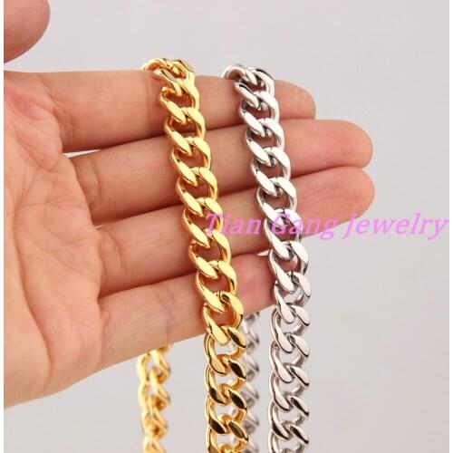 New Design Men Fashion Gold Silver Color 316l Stainless Steel Chain Necklace,Women Vintage Pendant Necklace Chain Jewelry