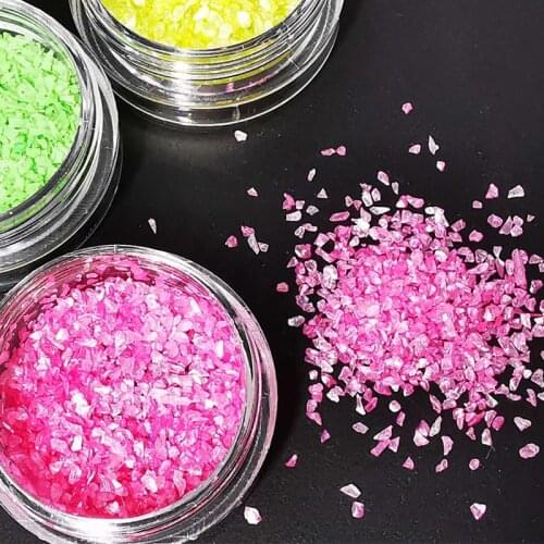 Onregelmatige Vorm Tiny Shell Fragmenten Poeder Kralen Voor Silicon Mold Resin Sieraden Vulstoffen Nail Art