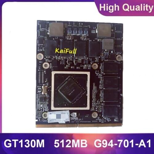 Original GT130M GT 130M G94-701-A1 VGA Graphic Video Card 512MB for Apple iMac Early 2009 24" A1225 Fully Tested