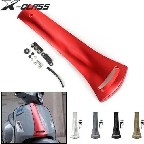Motorcycle Front Horn Cover Panel Fairing Belt Frame Guard CNC Aluminum Accessories for Vespa GTS 250 300 GTV 300 2019 2020 2021