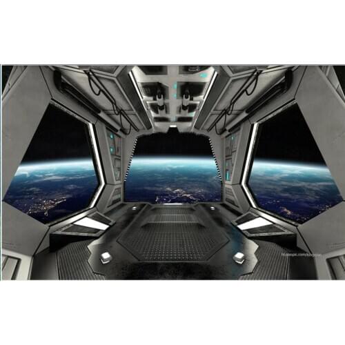 Custom photo mural 3d wallpaper Spaceship capsule bar KTV background living room home decor wallpaper for walls 3 d