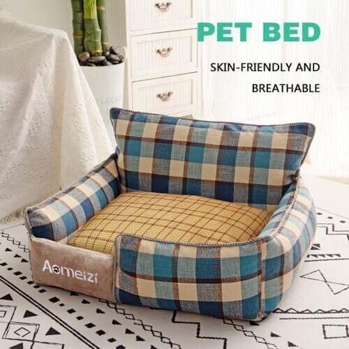 Detachable Pet Bed Pet House For Small Medium Large Dogs All Seasons Dog House Soft Mat Washable Puppy Sofa Kennel Pet Supplies