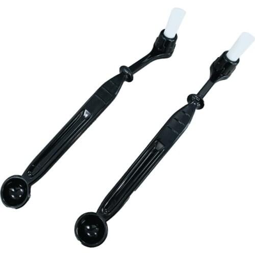 Cleaning Brush Coffee Machine Elbow With Spoon Long Handle Brush Edible Plastic High Elastic Bristles Durable And Easy Removal