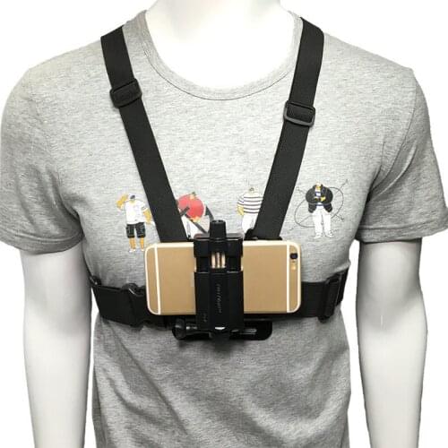 Universal Phone Strap Holder Chest Mount Harness/ Headband Belt/ Backpack Clip Clamp Phone Bracket for iPhone x 8 7plus 6