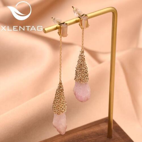 XlentAg Earrings With Stones