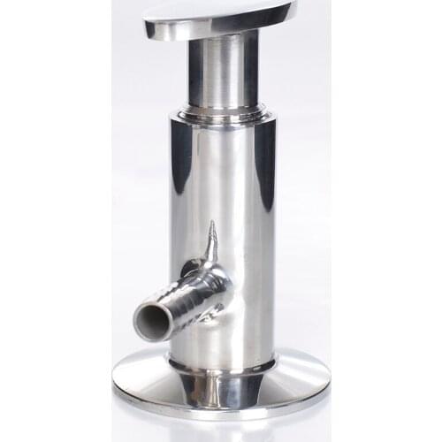 10mm Hose Barb 1.5" Tri Clamp K50.5mm SUS 316L 304 Stainless Steel Sampler Sampling Valve Manual Handle Homebrew Beer