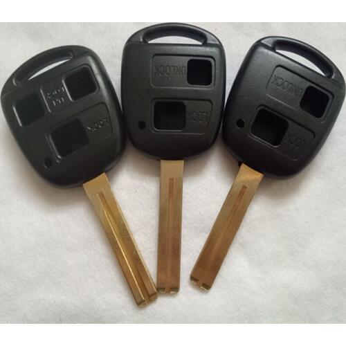 DAKATU NO LOGO 2/3 Button Replacement Remote Car Key Shell Fob TOY48 LONG Blade for Toyota Yaris Avalon Camry RAV4 Corolla