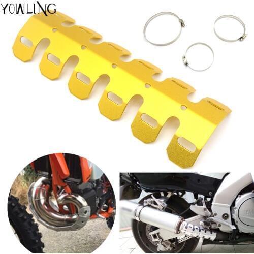 Motorcycle Dirt Bike Exhaust Pipe Leg Protector Heat Shield Cover For SUZUKI DRZ 70 125 250 400 RM 85 125 RMZ 250 450 RMX JR50